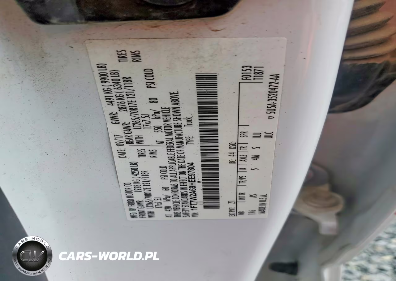 2017 Ford F250 Super Duty VIN:1FT7W2A69HEE97804 - 13