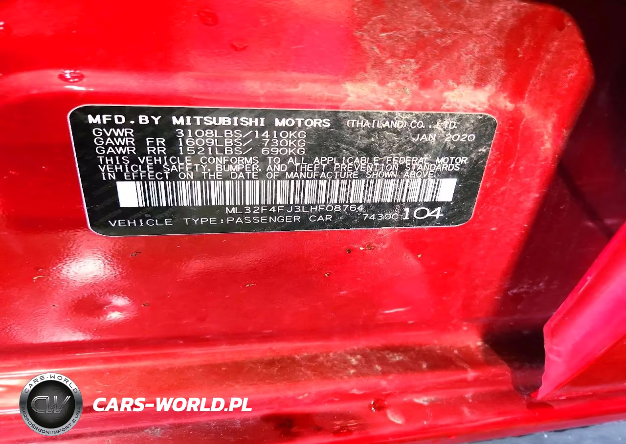 2020 Mitsubishi Mirage G4 Se VIN:ML32F4FJ3LHF08764 - 12