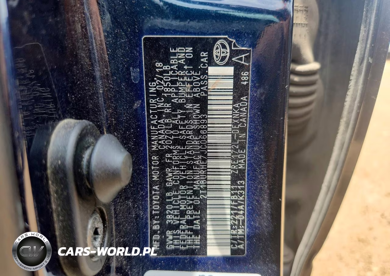 2018 Toyota Corolla Le VIN:2T1BURHE7JC066893 - 12