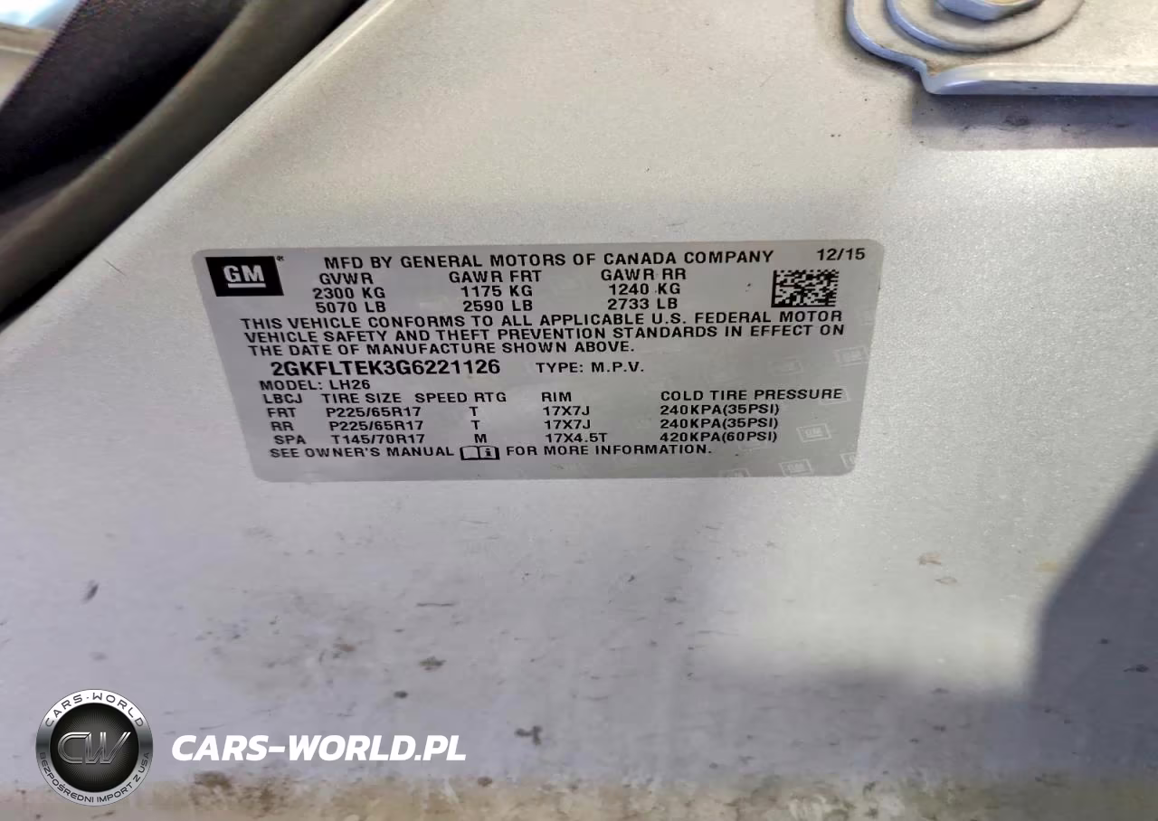 2016 GMC Terrain Sle VIN:2GKFLTEK3G6221126 - 13