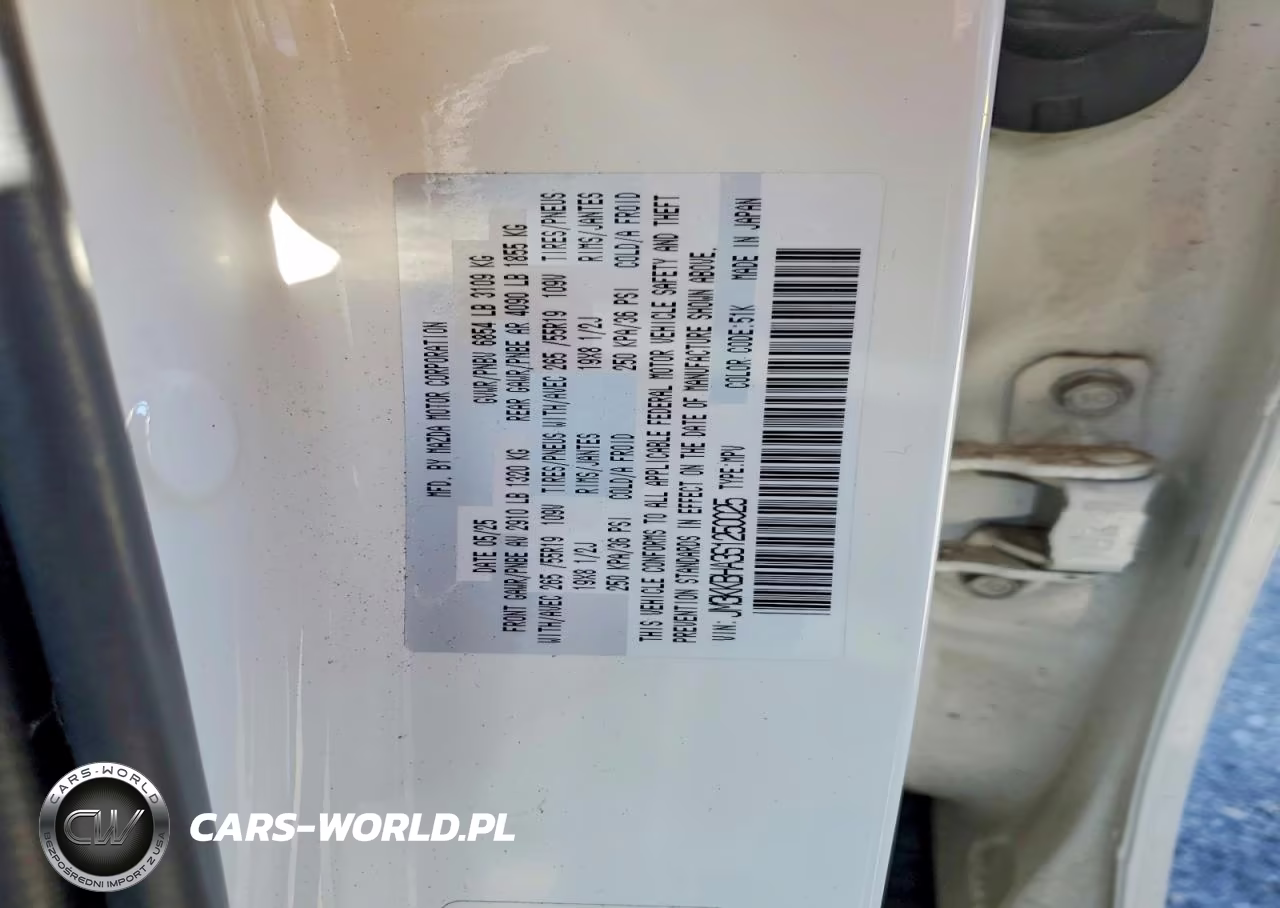 2025 Mazda Cx-90 Preferred VIN:JM3KKBHA3S1250025 - 12