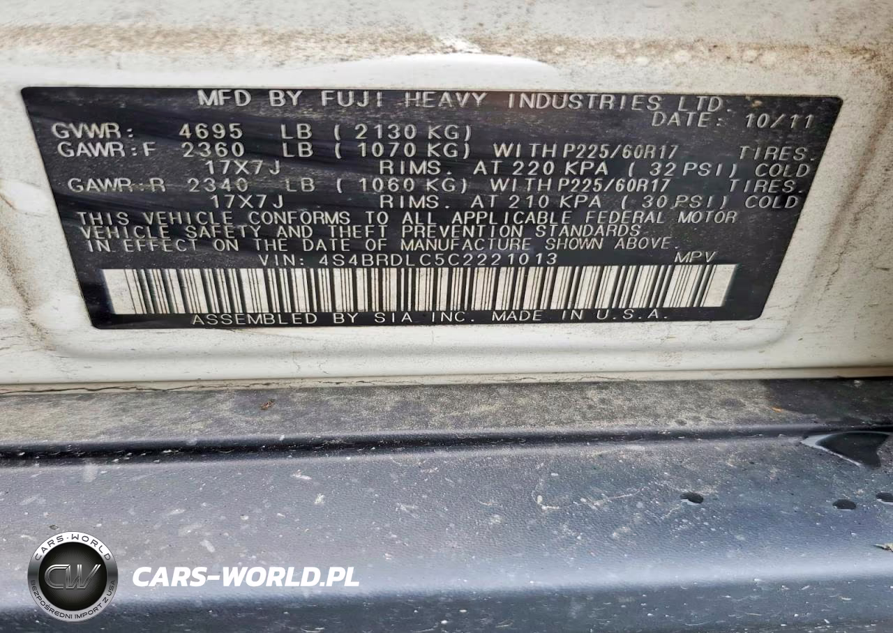 2026 Subaru Outback 3.6R Limited VIN:4S4BRDLC5C2221013 - 12