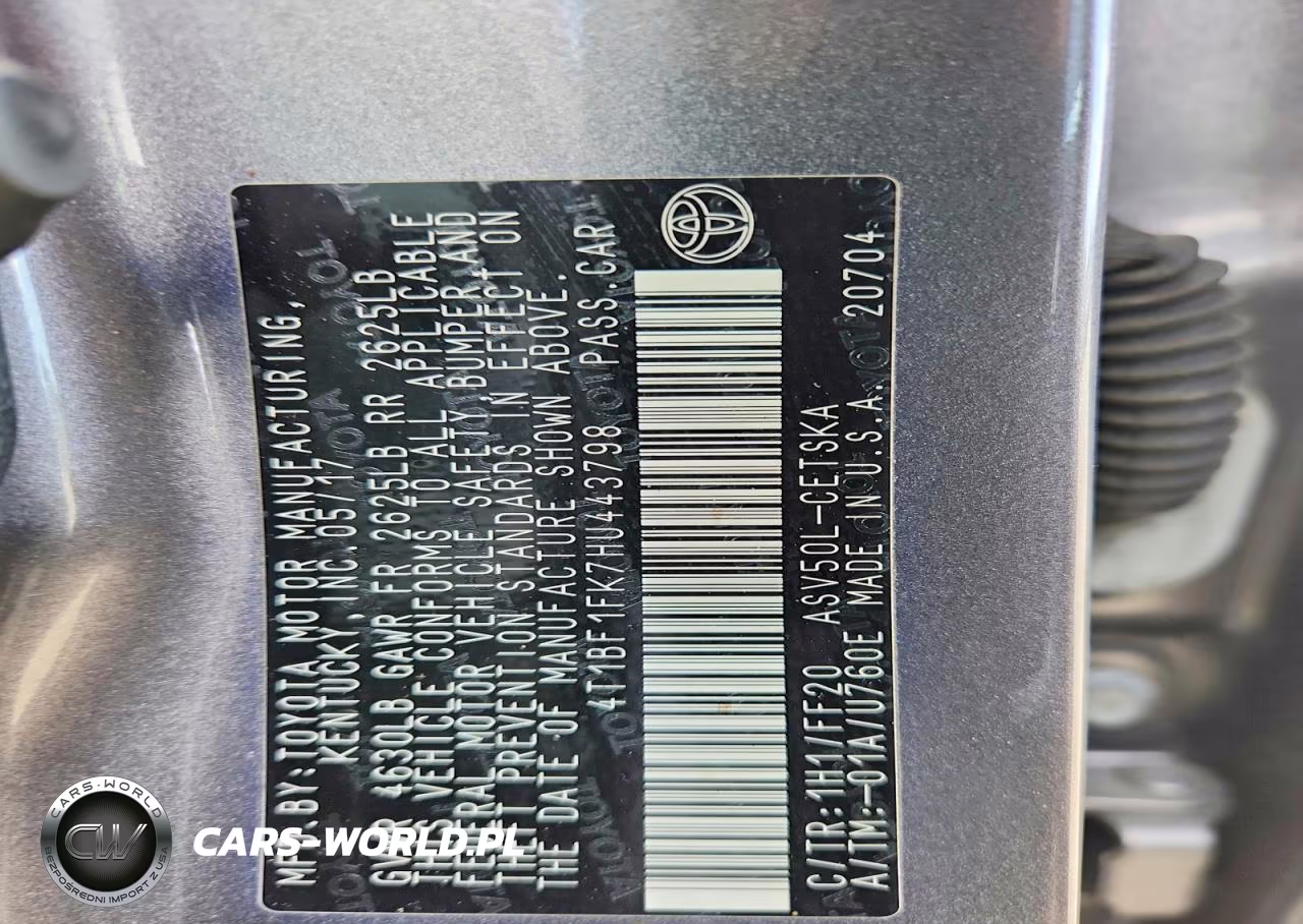 2017 Toyota Camry Se VIN:4T1BF1FK7HU443798 - 12