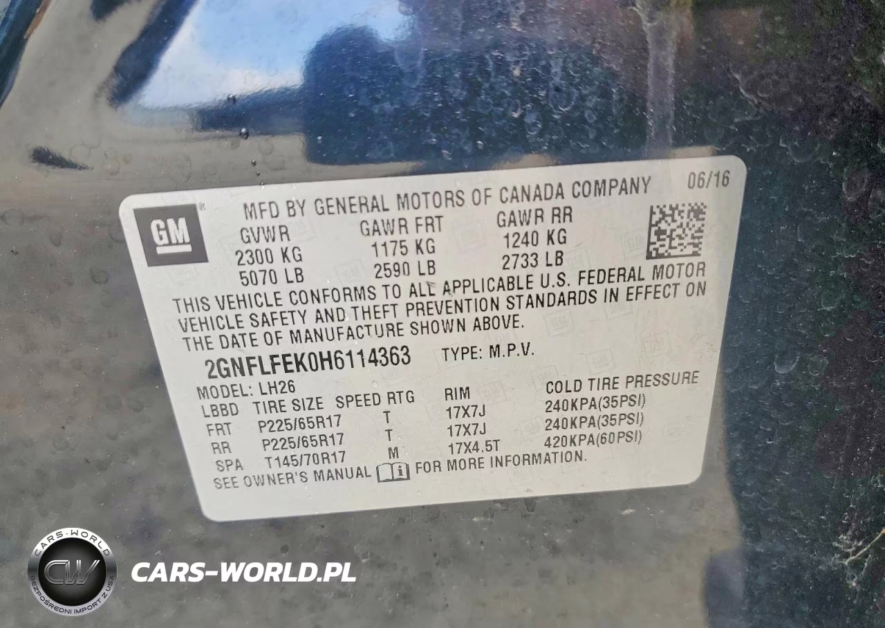 2017 Chevrolet Equinox Lt VIN:2GNFLFEK0H6114363 - 12