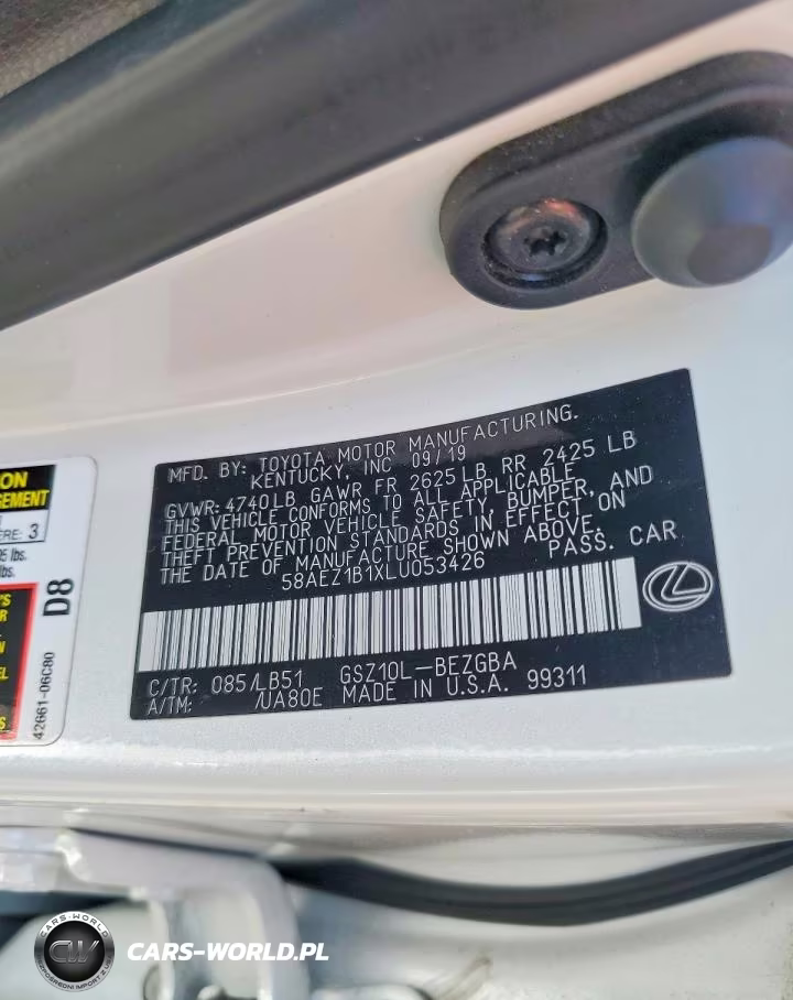 2020 Lexus Es 350 Luxury VIN:58AEZ1B1XLU053426 - 13