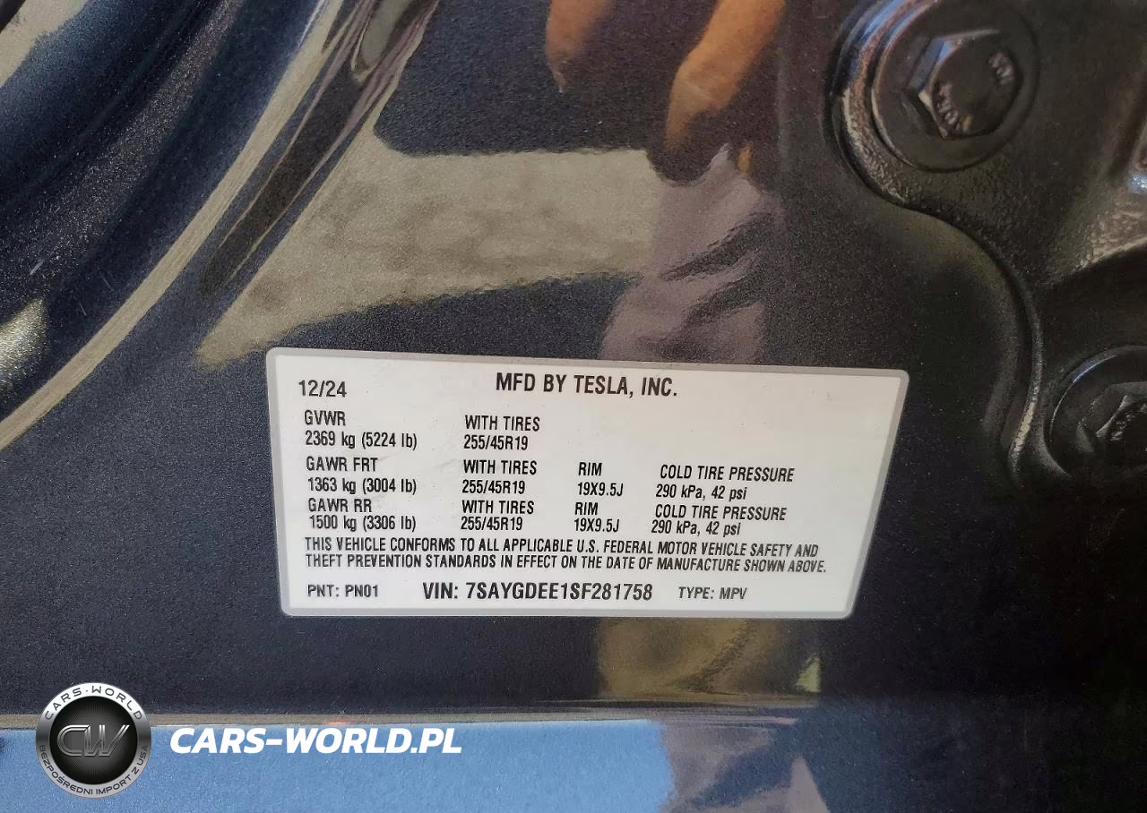2025 Tesla Model Y VIN:7SAYGDEE1SF281758 - 13