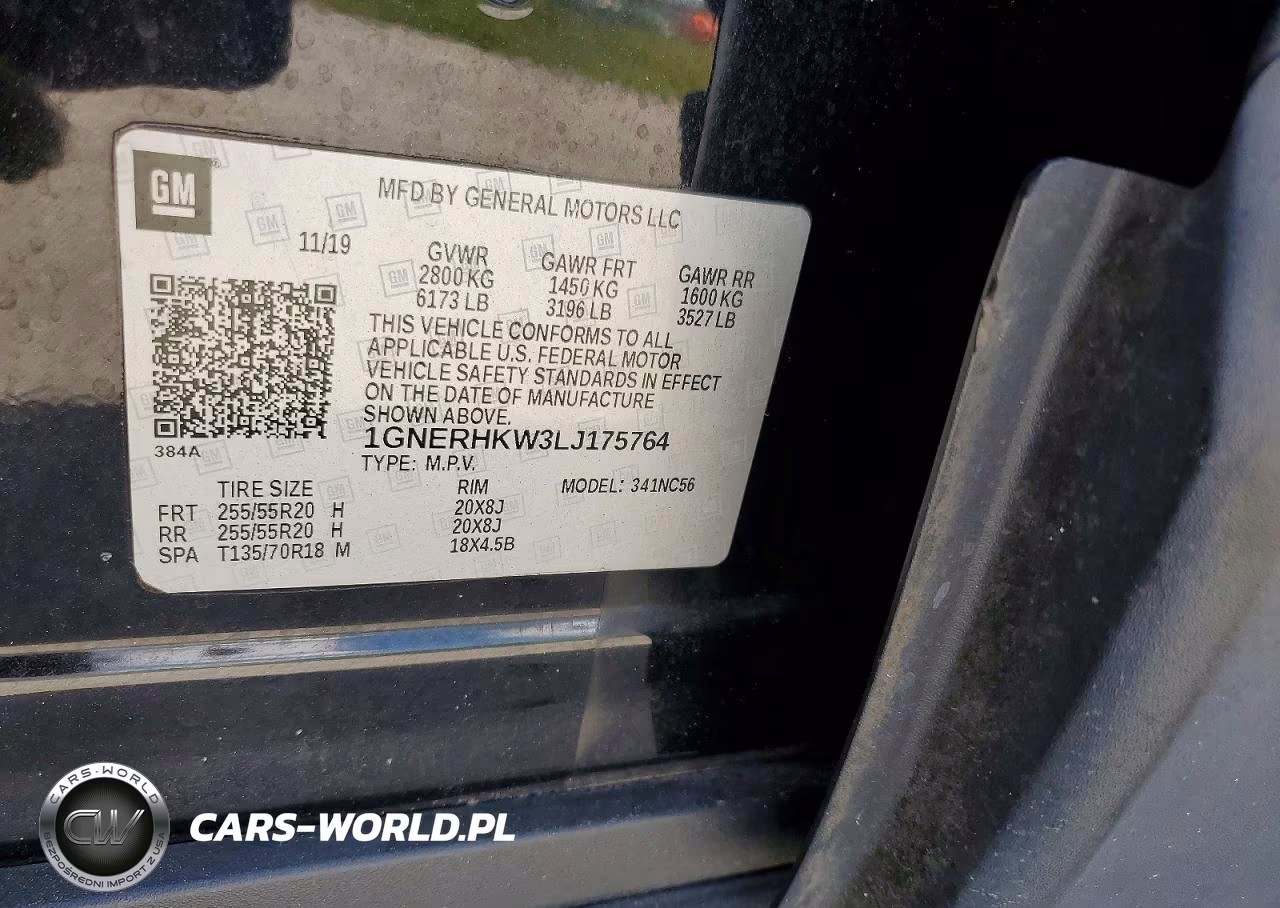 2020 Chevrolet Traverse Lt VIN:1GNERHKW3LJ175764 - 13