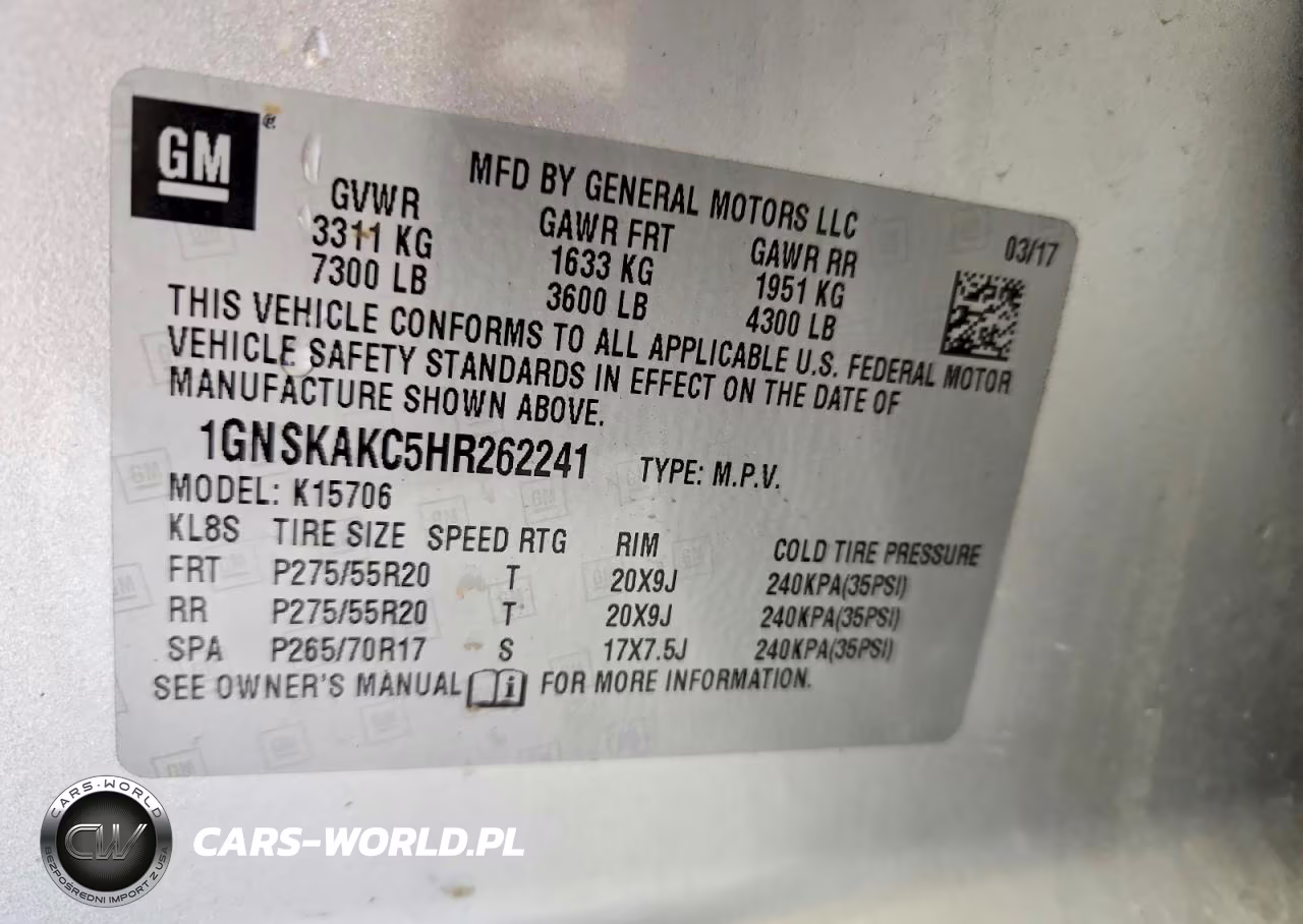 2017 Chevrolet Tahoe K1500 Ls VIN:1GNSKAKC5HR262241 - 13