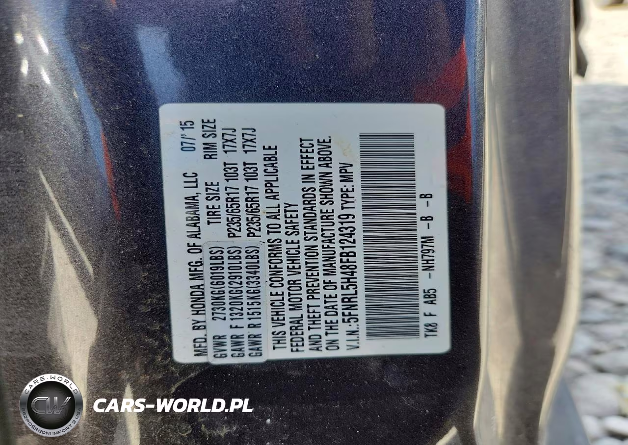 2015 Honda Odyssey Ex VIN:5FNRL5H48FB124319 - 13