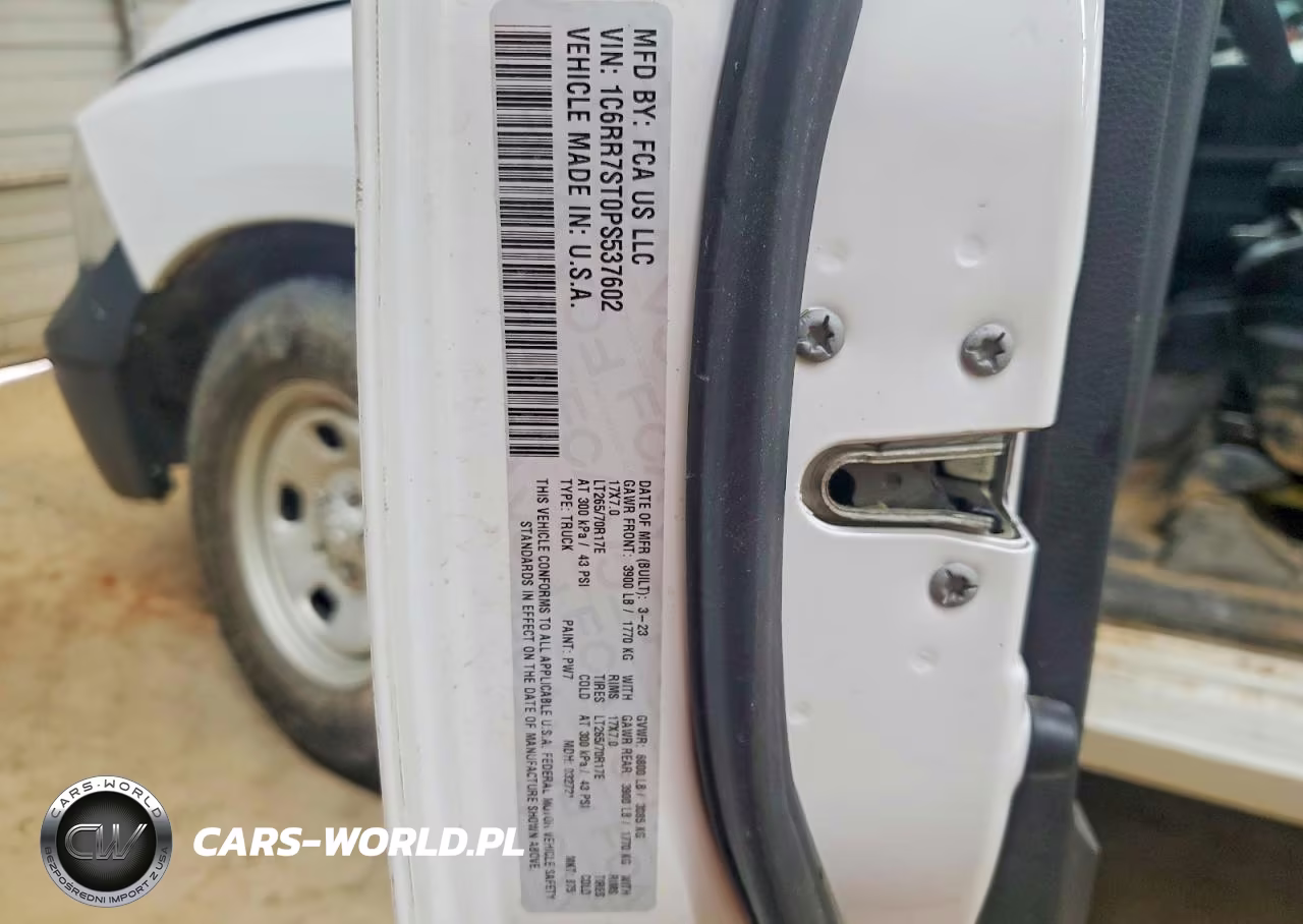 2023 Ram 1500 Classic Tradesman VIN:1C6RR7ST0PS537602 - 12