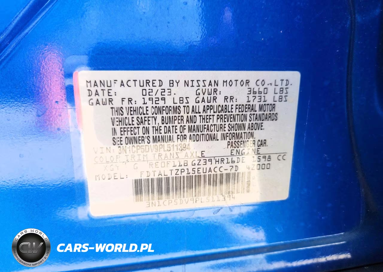 2023 Nissan Kicks Sr VIN:3N1CP5DV9PL511394 - 13