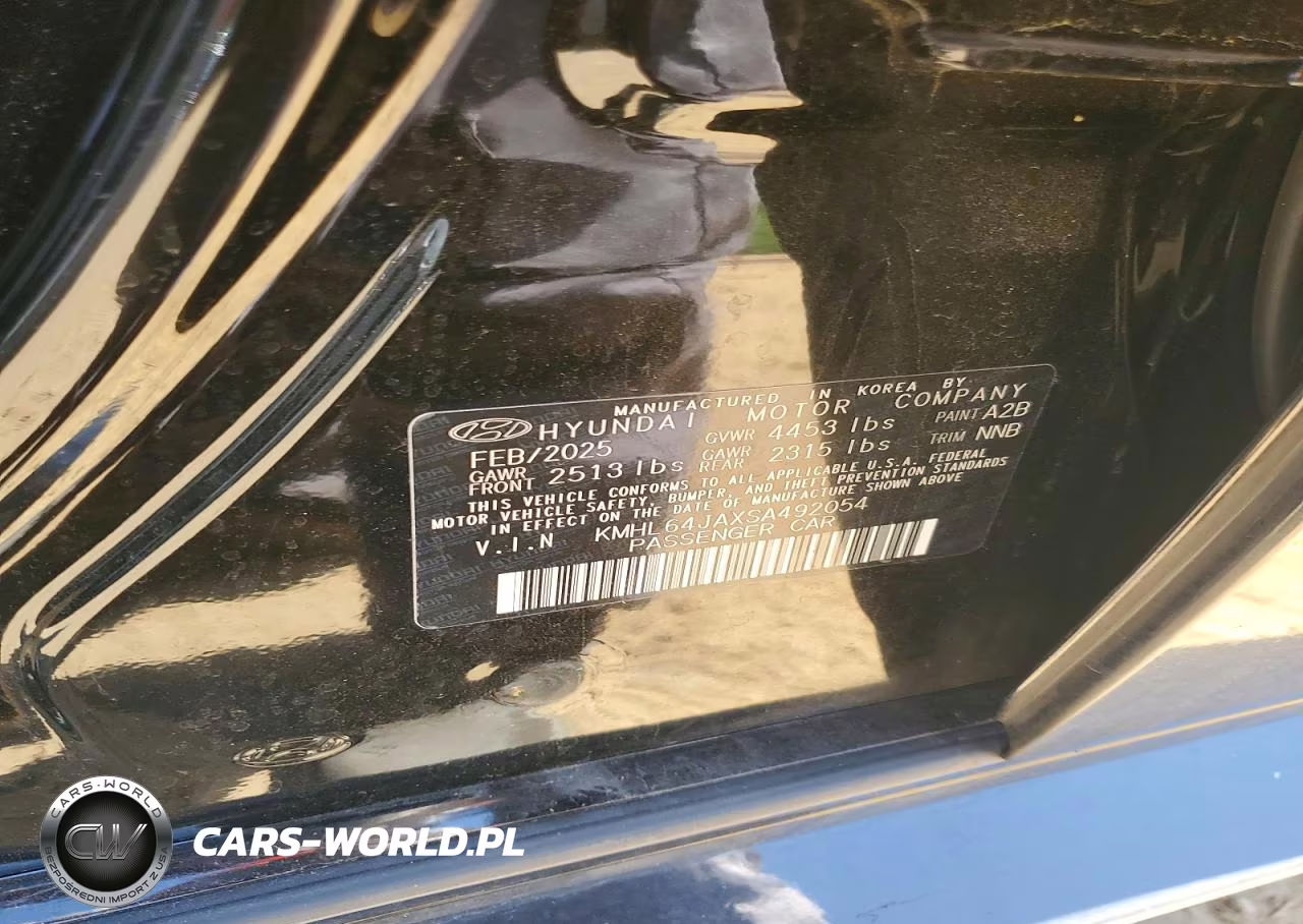 2025 Hyundai Sonata Sel VIN:KMHL64JAXSA492054 - 12