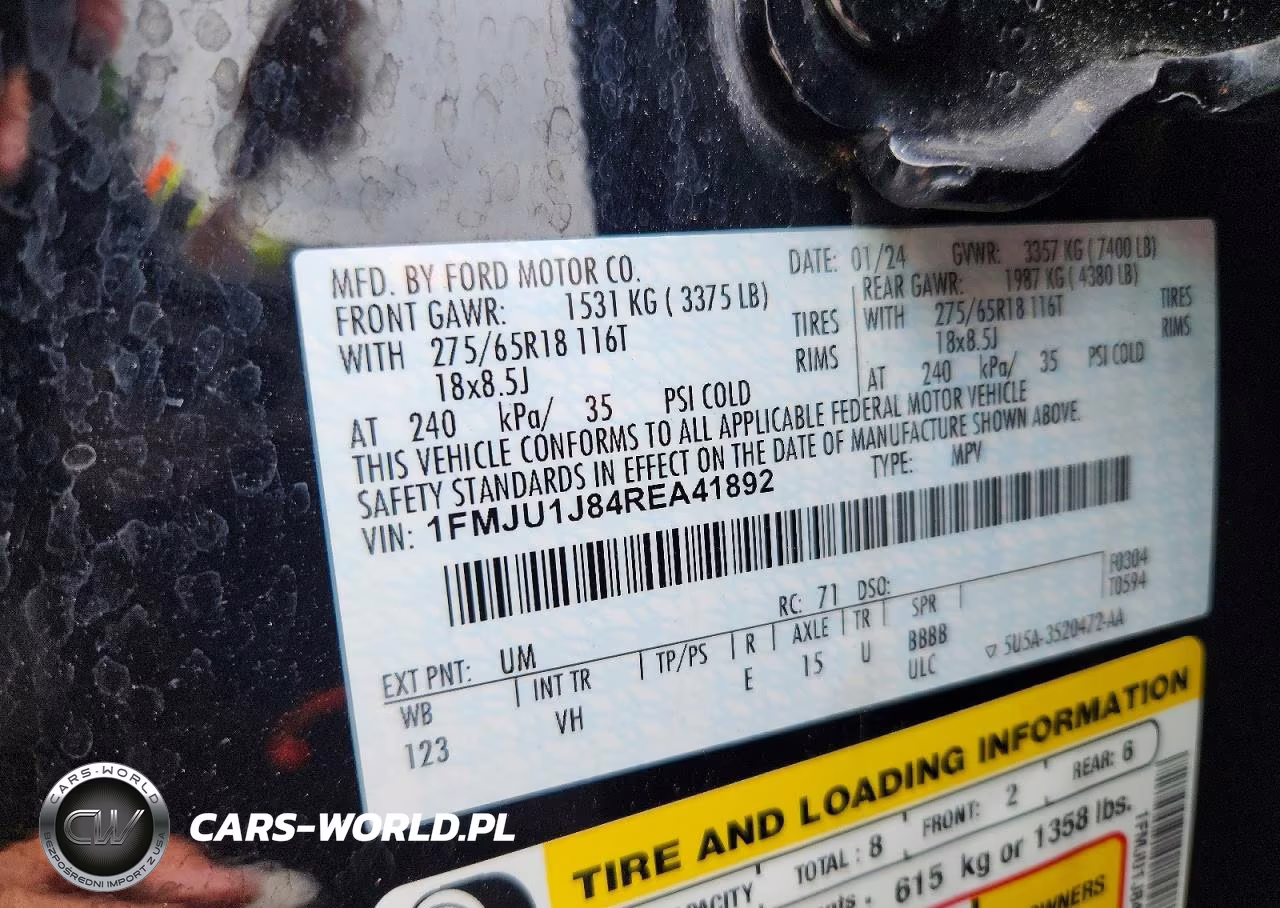 2024 Ford Expedition Xlt VIN:1FMJU1J84REA41892 - 13