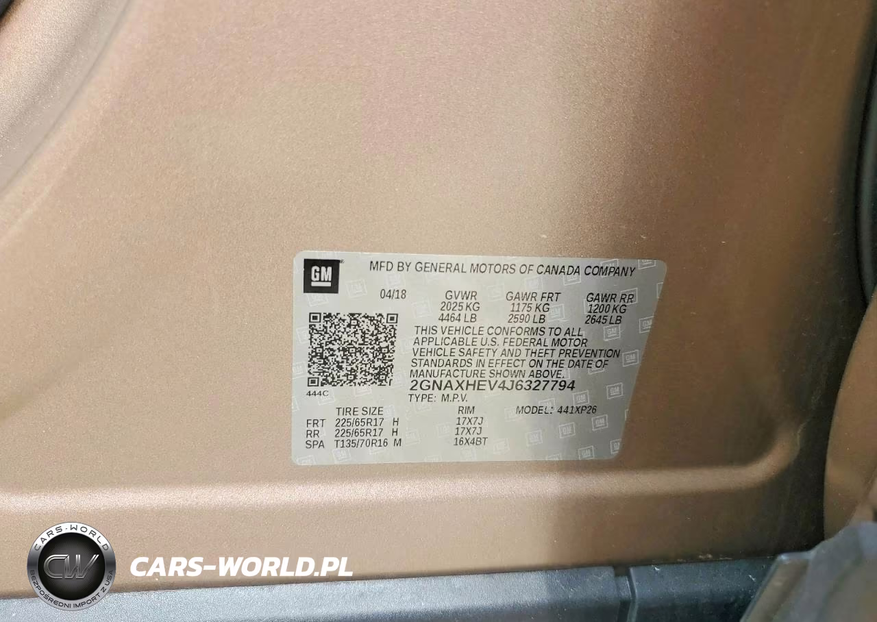 2018 Chevrolet Equinox Ls VIN:2GNAXHEV4J6327794 - 13