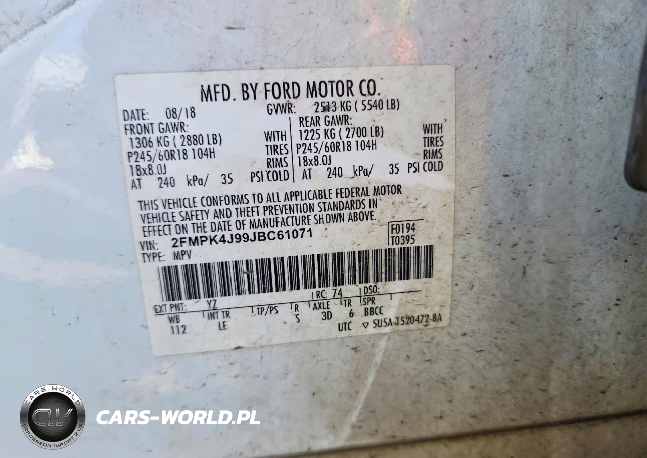 2018 Ford Edge Sel VIN:2FMPK4J99JBC61071 - 12