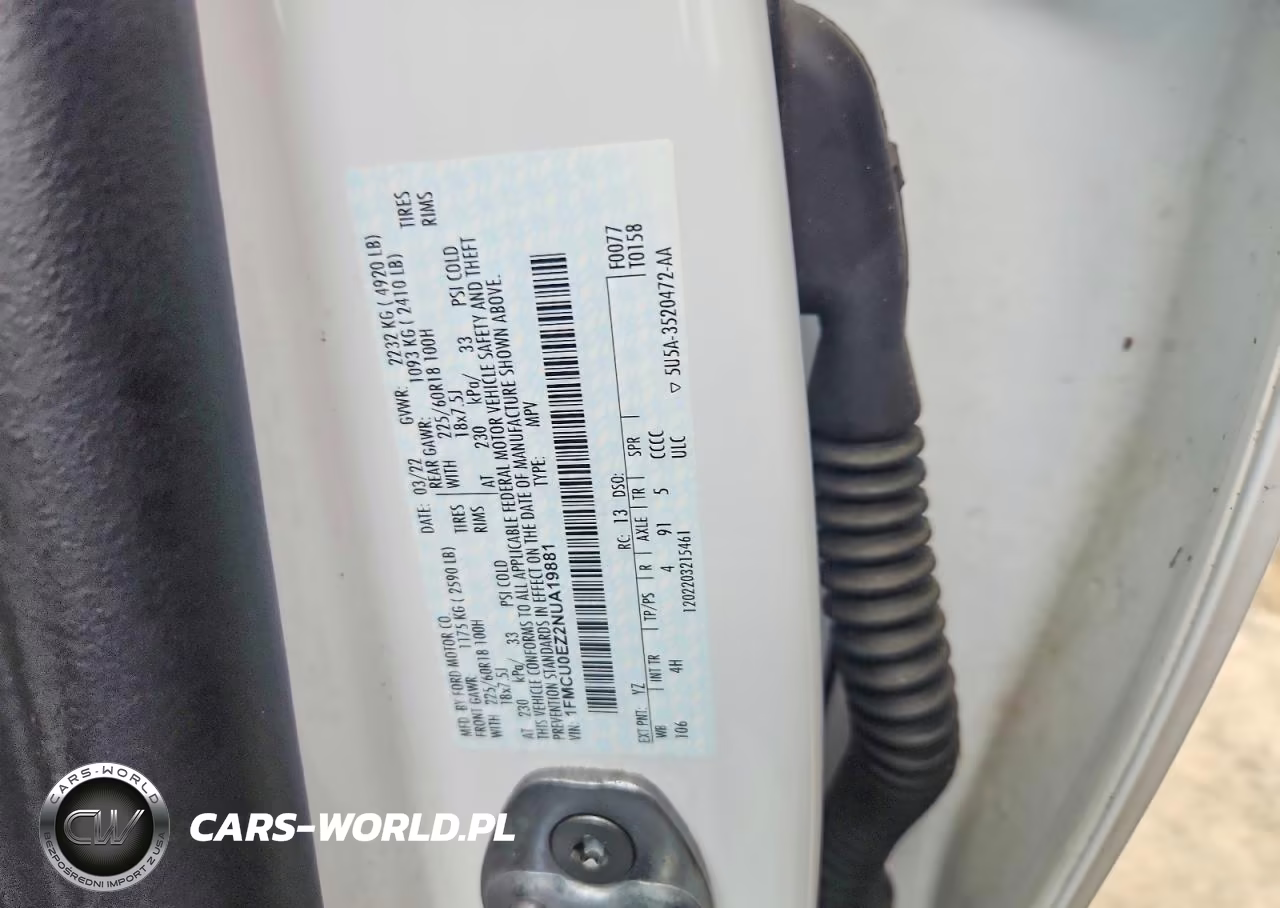 2022 Ford Escape Se VIN:1FMCU0EZ2NUA19881 - 13