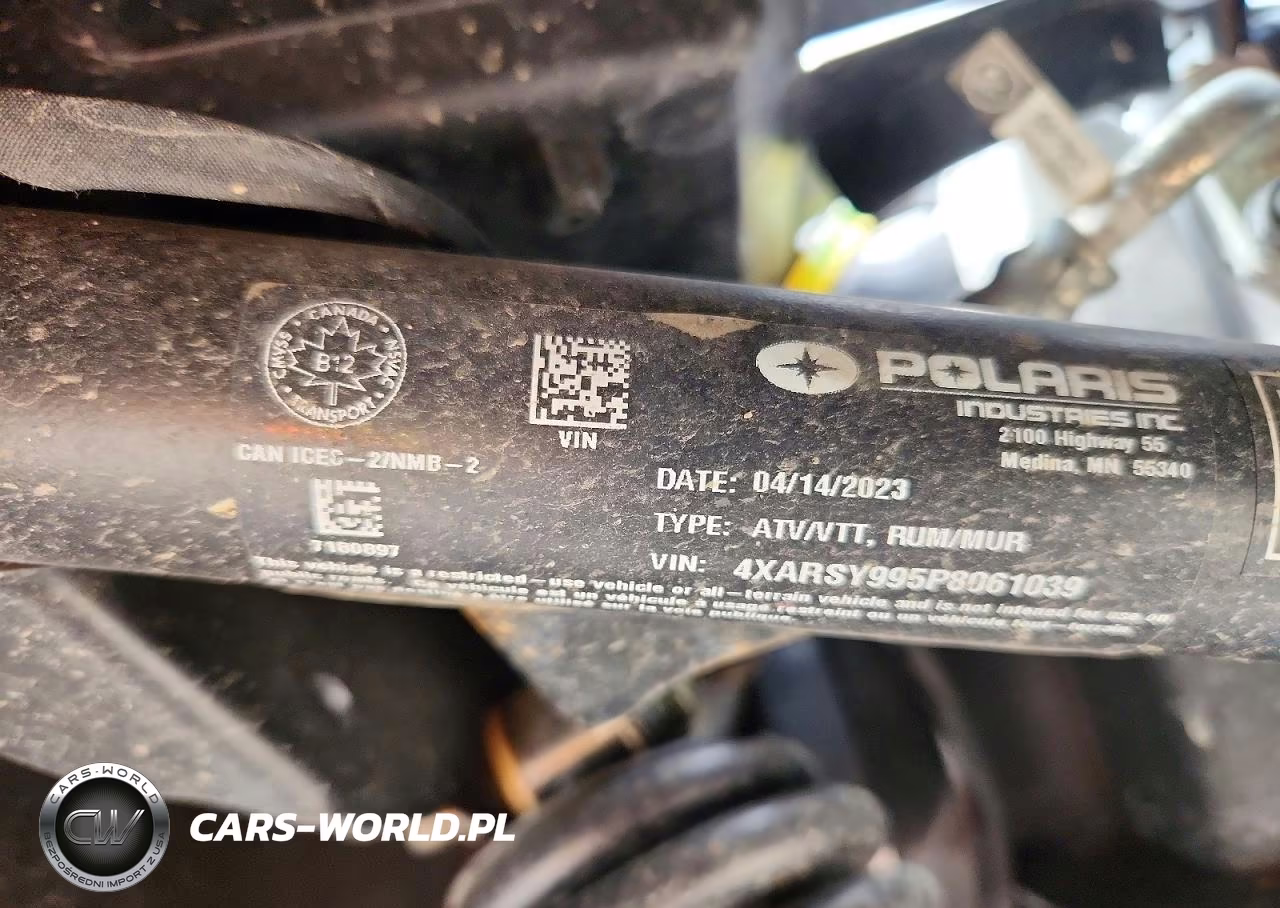 2023 Polaris Ranger Utility Vehicle VIN:4XARSY995P8061039 - 10