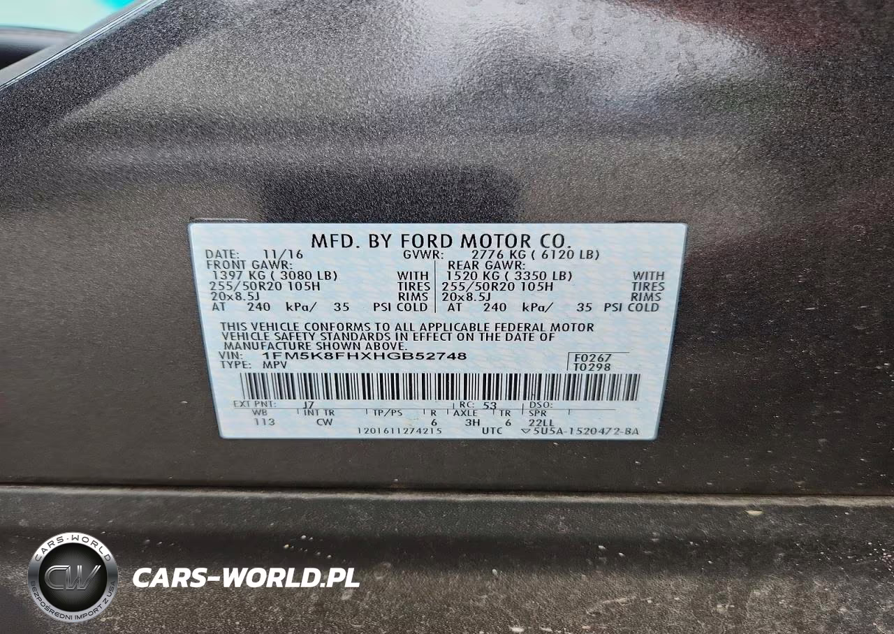 2017 Ford Explorer Limited VIN:1FM5K8FHXHGB52748 - 14