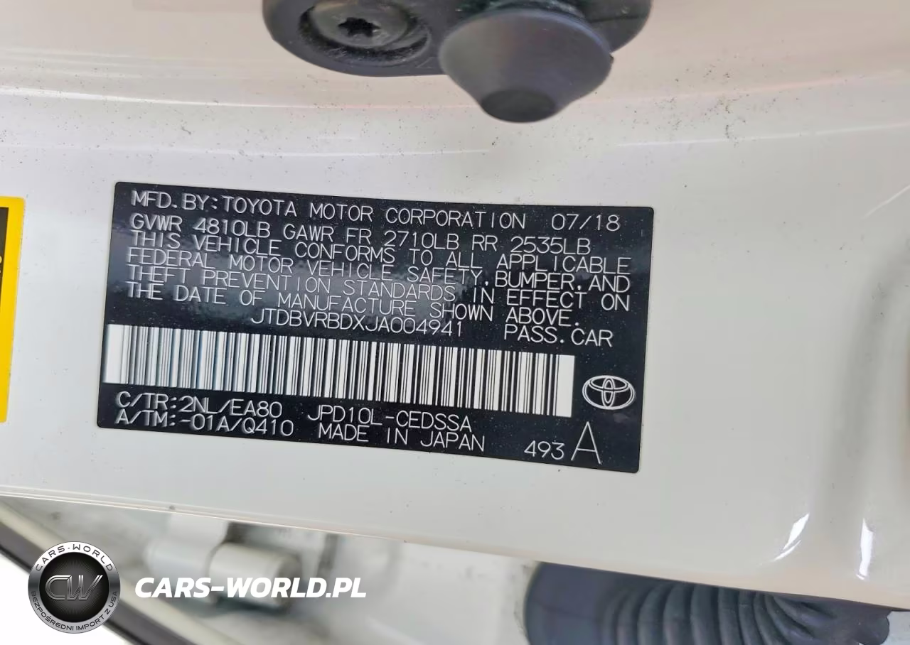 2018 Toyota Mirai Base VIN:JTDBVRBDXJA004941 - 12