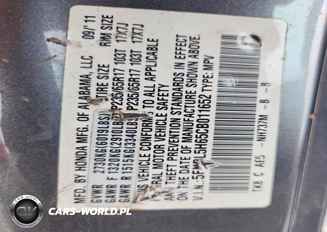2012 Honda Odyssey Exl VIN:5FNRL5H65CB011652 - 13