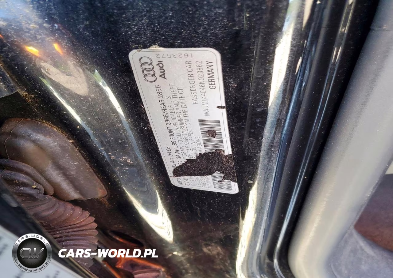 2006 Audi A8 L Quattro VIN:WAUML44E46N023862 - 12