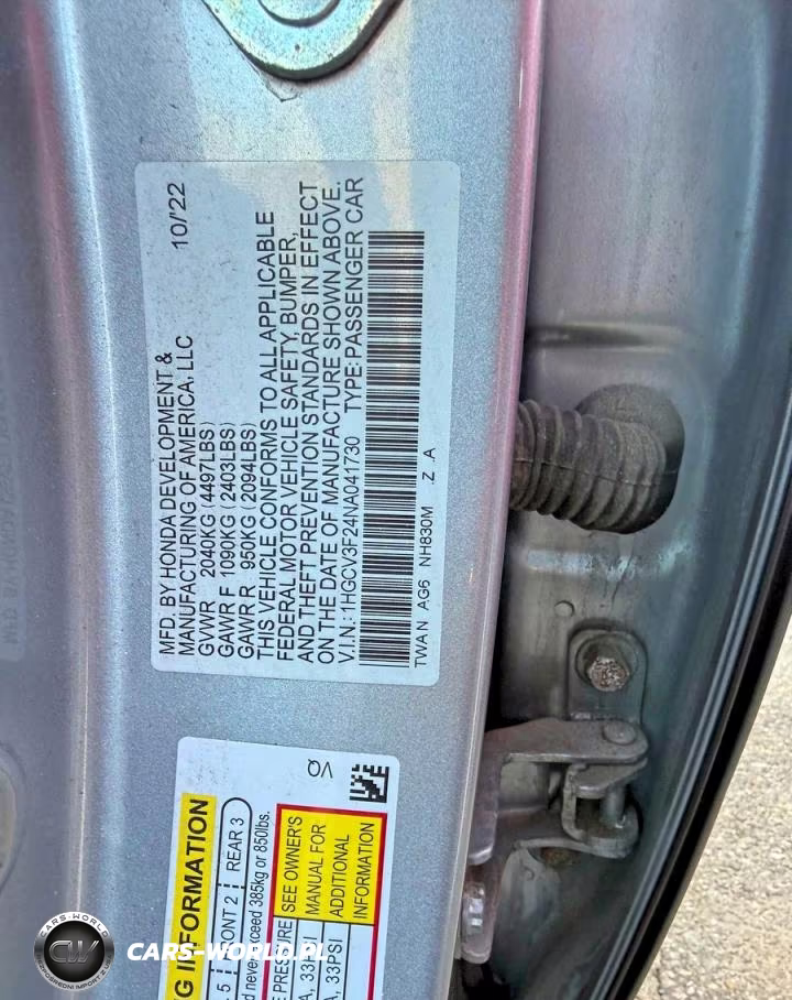 2022 Honda Accord Hybrid Sport VIN:1HGCV3F24NA041730 - 11