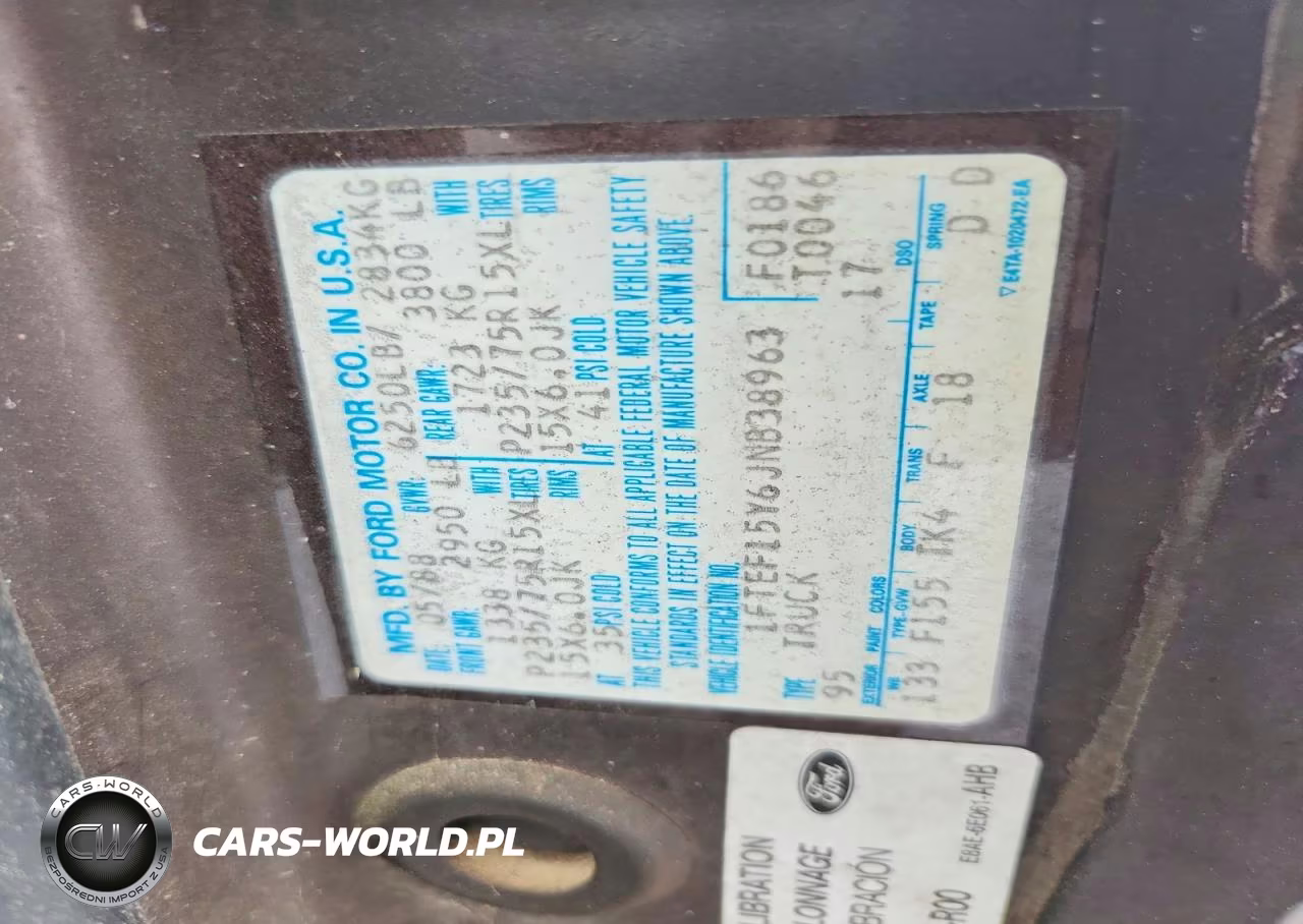 1988 Ford F150 VIN:1FTEF15Y6JNB38963 - 12