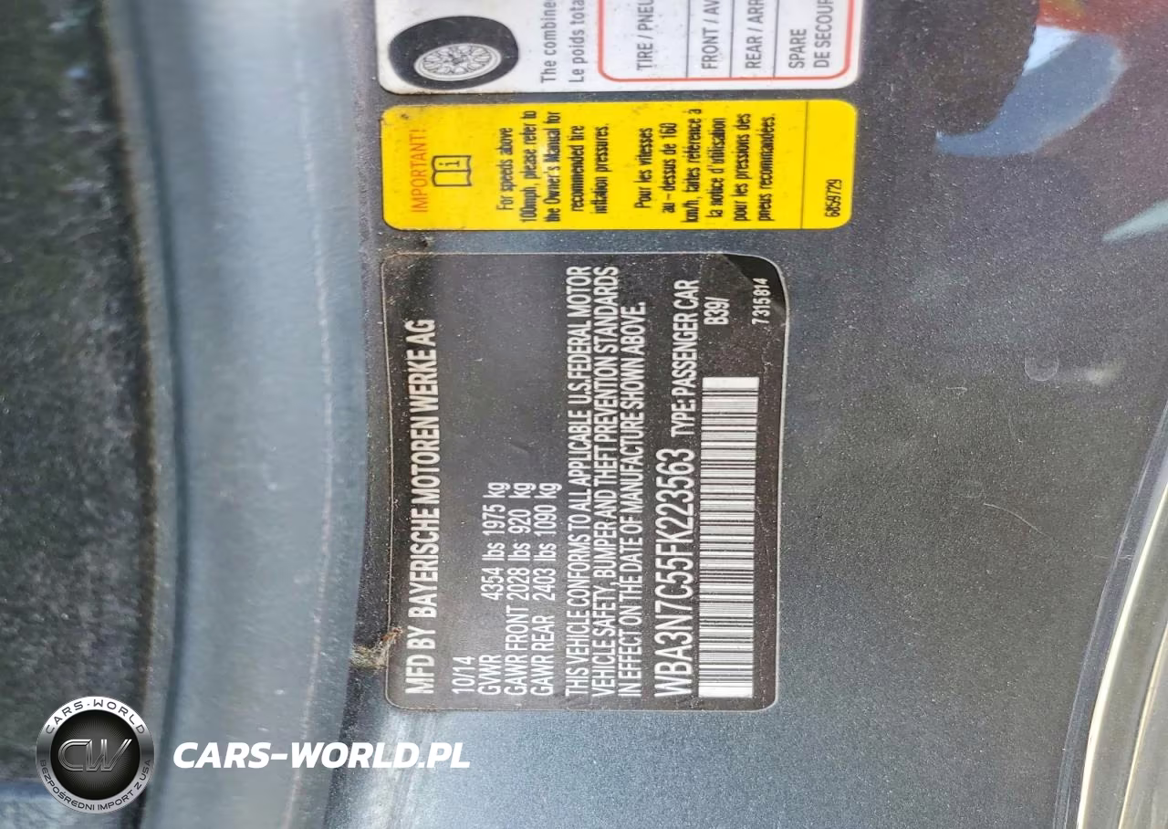 2015 BMW 428 I VIN:WBA3N7C55FK223563 - 12