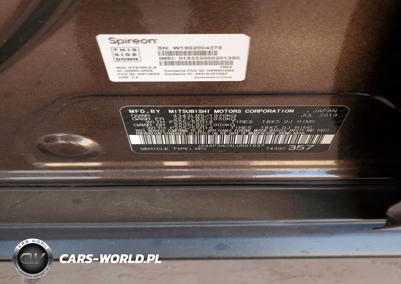 2020 Mitsubishi Outlander Sport Es VIN:JA4AP3AU3LU001637 - 13