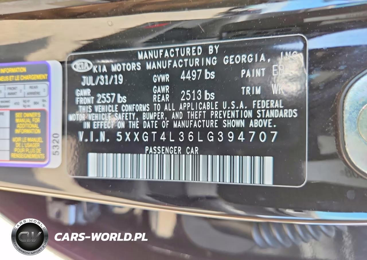 2020 Kia Optima S VIN:5XXGT4L36LG394707 - 12