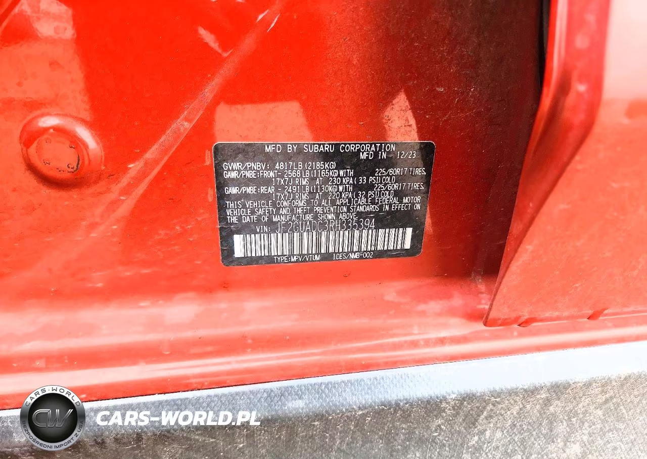 2024 Subaru Crosstrek Premium VIN:JF2GUADC3RH335394 - 13