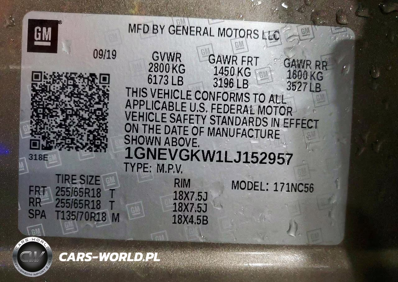 2020 Chevrolet Traverse Lt VIN:1GNEVGKW1LJ152957 - 13