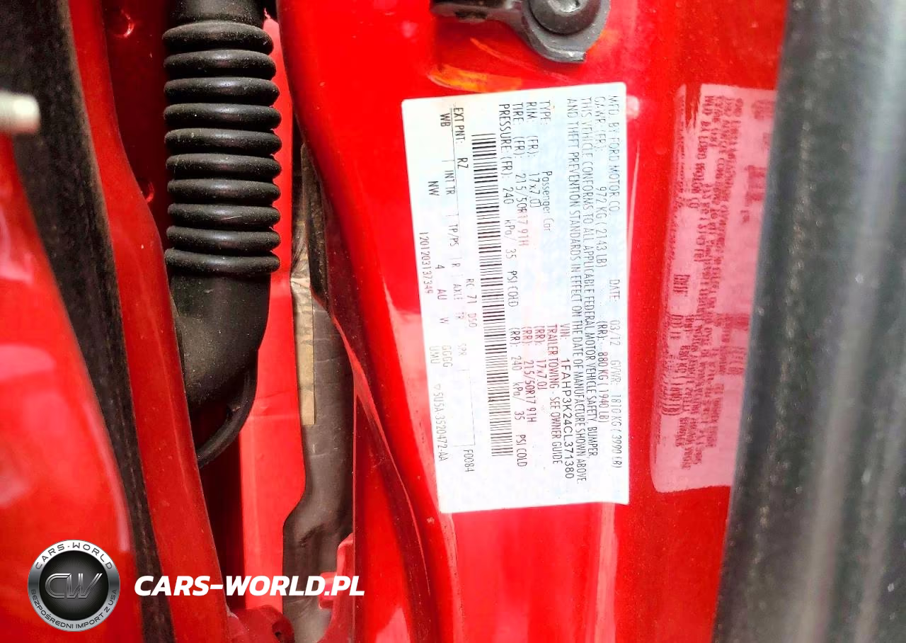 2012 Ford Focus Se VIN:1FAHP3K24CL371380 - 12