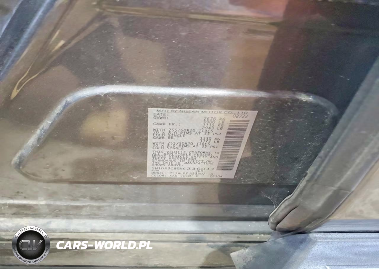 2022 Nissan Pathfinder Sl VIN:5N1DR3CB0NC236011 - 12