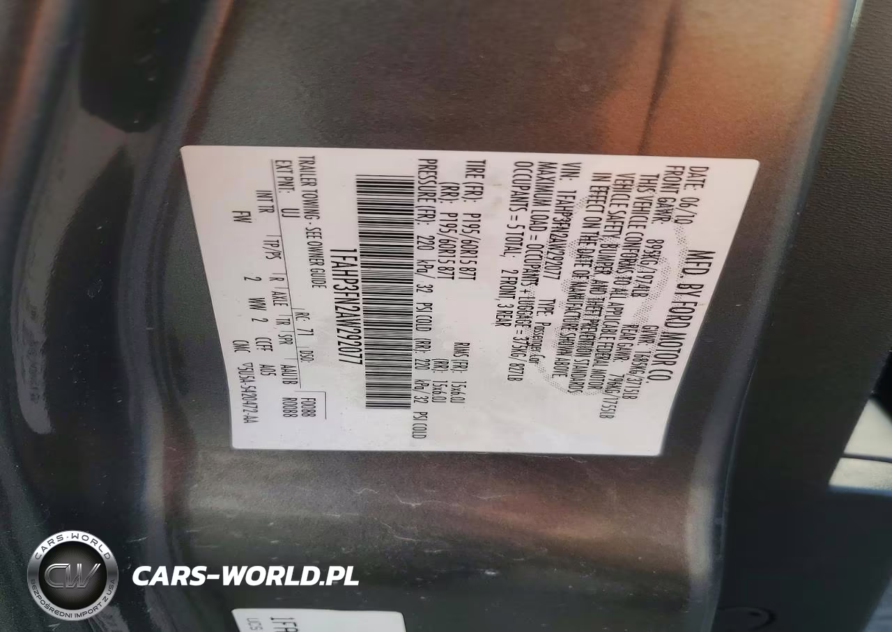 2010 Ford Focus Se VIN:1FAHP3FN2AW292077 - 12