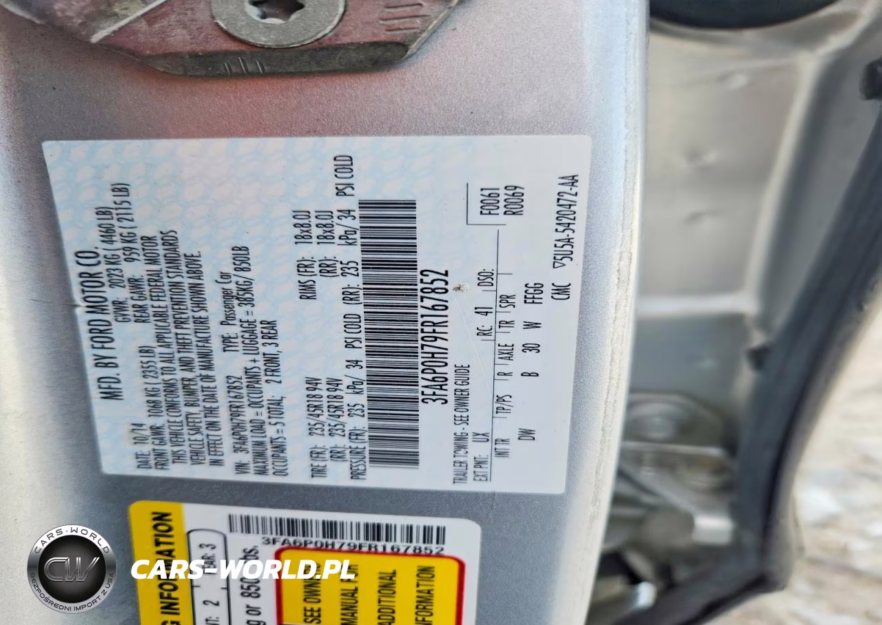 2015 Ford Fusion Se VIN:3FA6P0H79FR167852 - 13