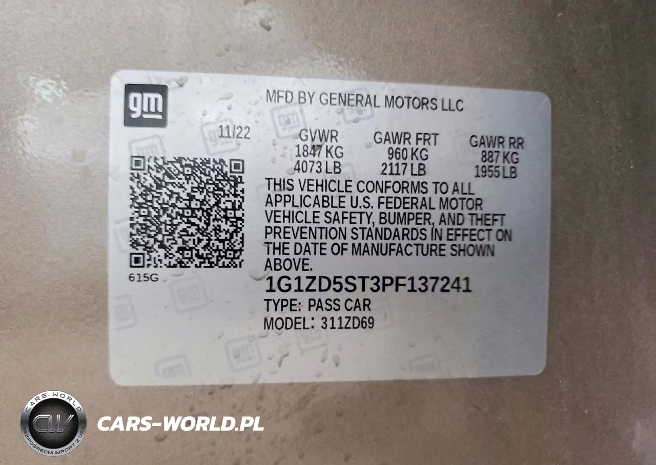 2023 Chevrolet Malibu Lt VIN:1G1ZD5ST3PF137241 - 12