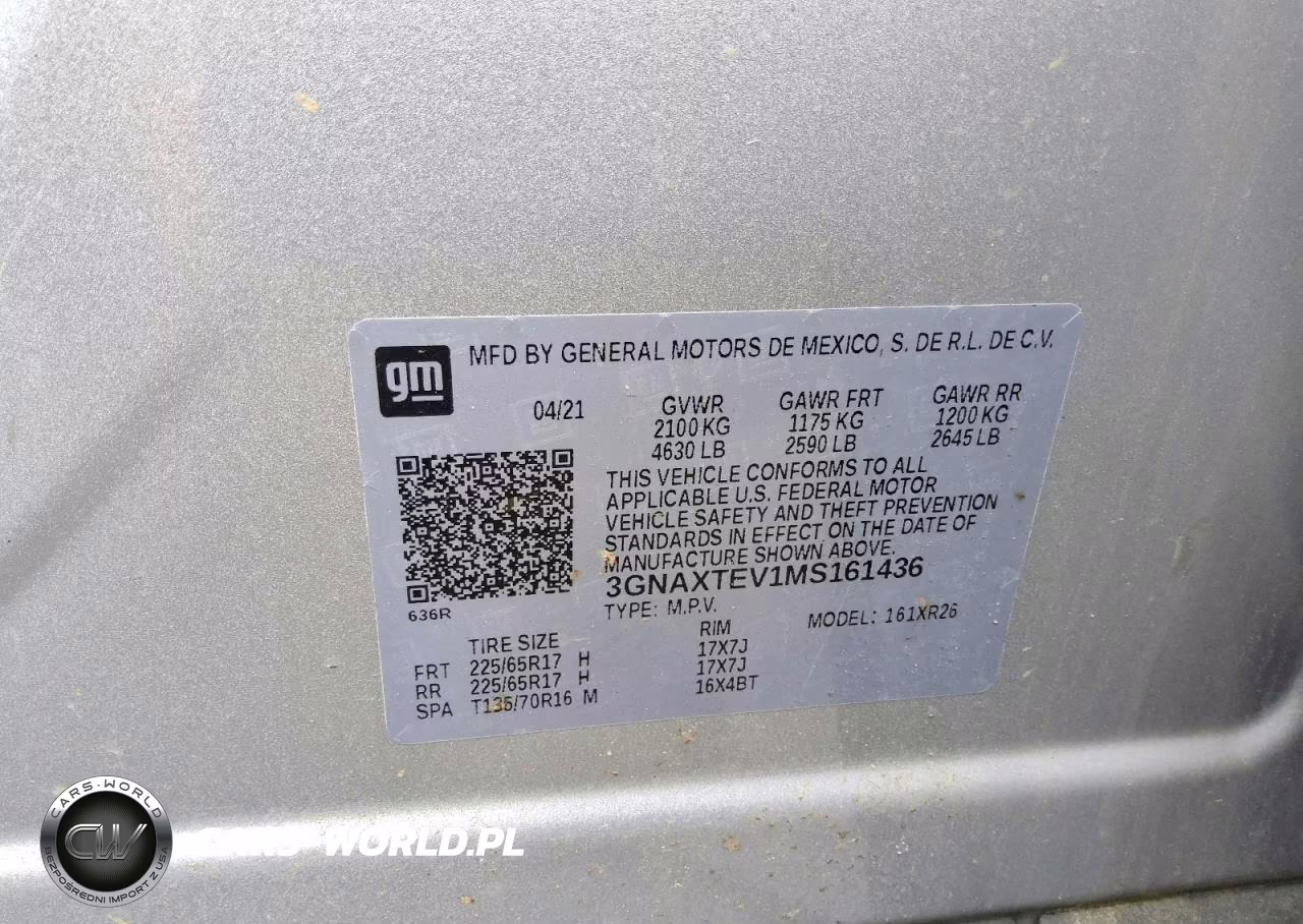 2021 Chevrolet Equinox Lt VIN:3GNAXTEV1MS161436 - 13