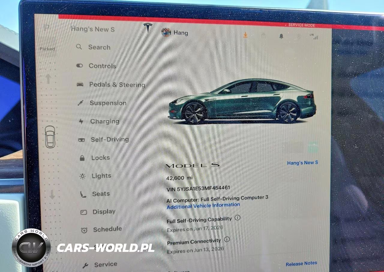 2021 Tesla Model S VIN:5YJSA1E53MF454461 - 9