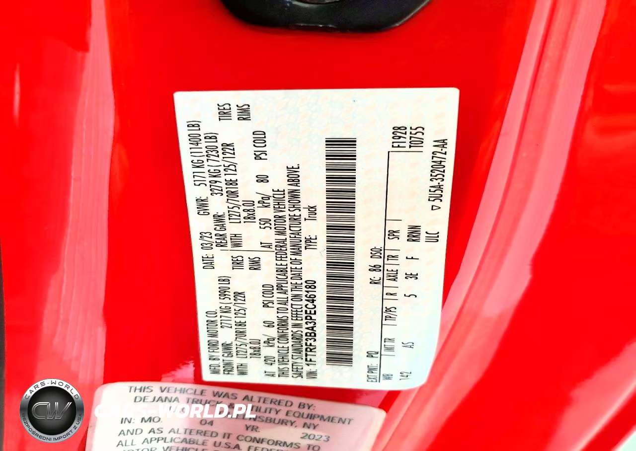 FORD F350 SUPER VIN:1FTRF3BA3PEC46180 - 12