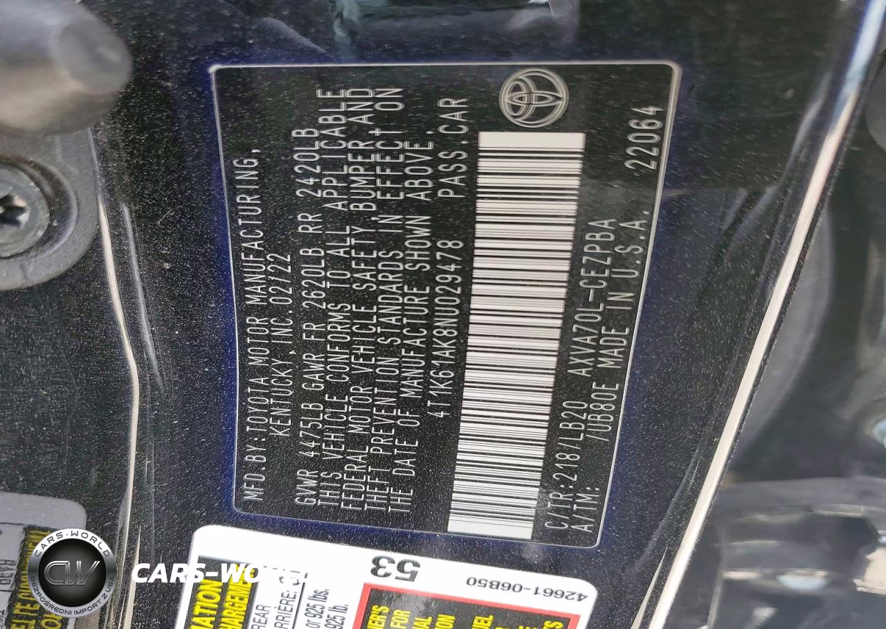 2022 Toyota Camry Xse VIN:4T1K61AK8NU029478 - 13