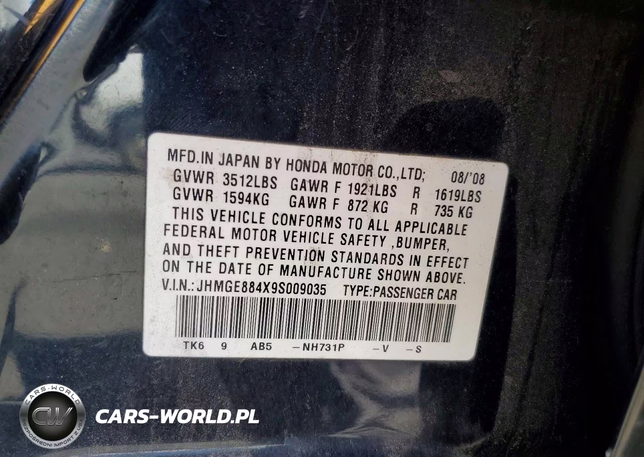 2009 Honda Fit Sport VIN:JHMGE884X9S009035 - 12