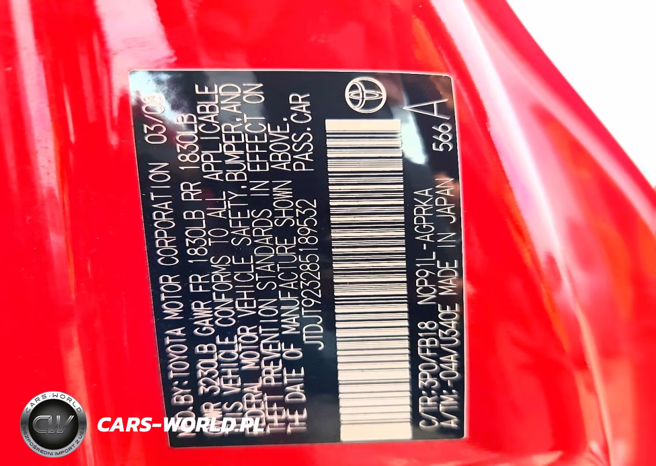 2008 Toyota Yaris Base VIN:JTDJT923285189532 - 13