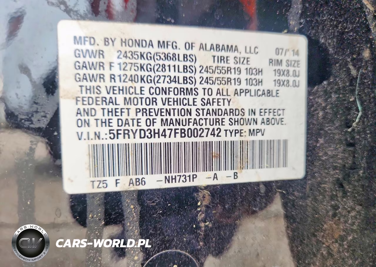 2015 Acura Mdx Technology VIN:5FRYD3H47FB002742 - 13