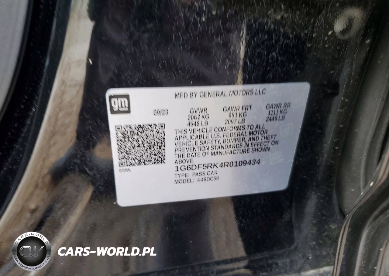 2024 Cadillac Ct4 Premium Luxury VIN:1G6DF5RK4R0109434 - 12