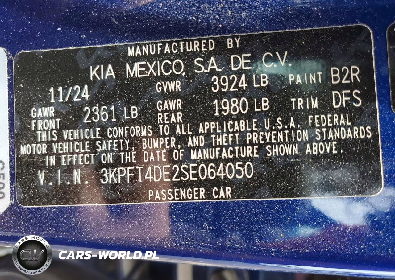 2025 Kia K4 Lx VIN:3KPFT4DE2SE064050 - 12