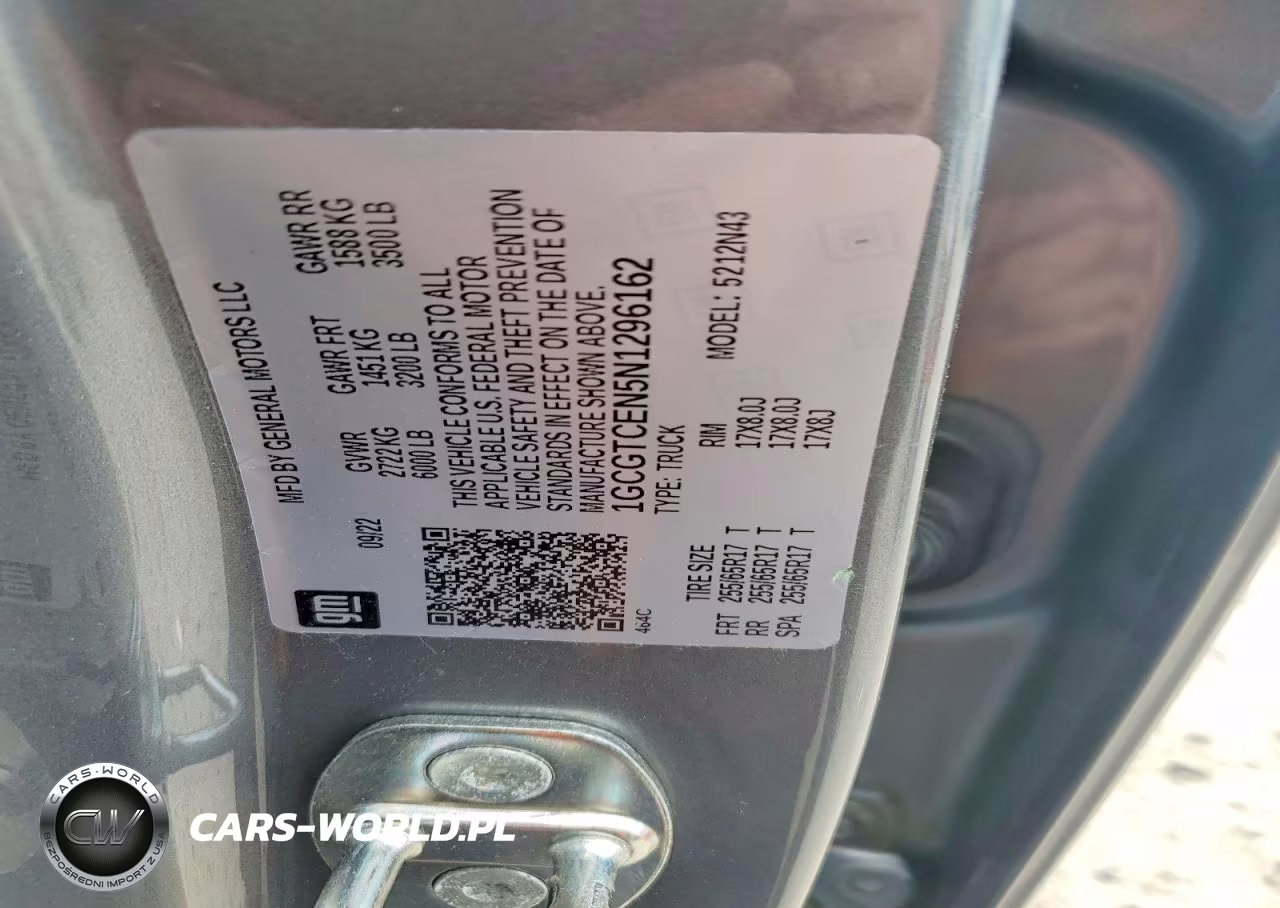 2022 Chevrolet Colorado Lt VIN:1GCGTCEN5N1296162 - 12