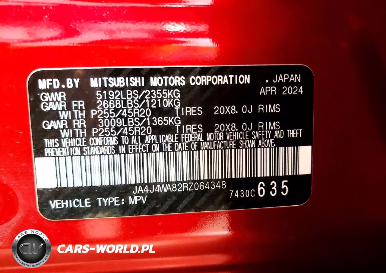 2024 Mitsubishi Outlander Sel VIN:JA4J4WA82RZ064348 - 13