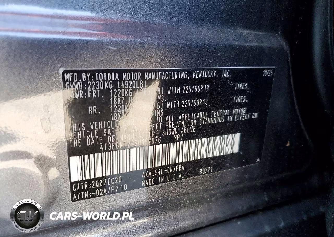 2025 Toyota Rav4 Xse VIN:4T3E6RFV3SU197076 - 13