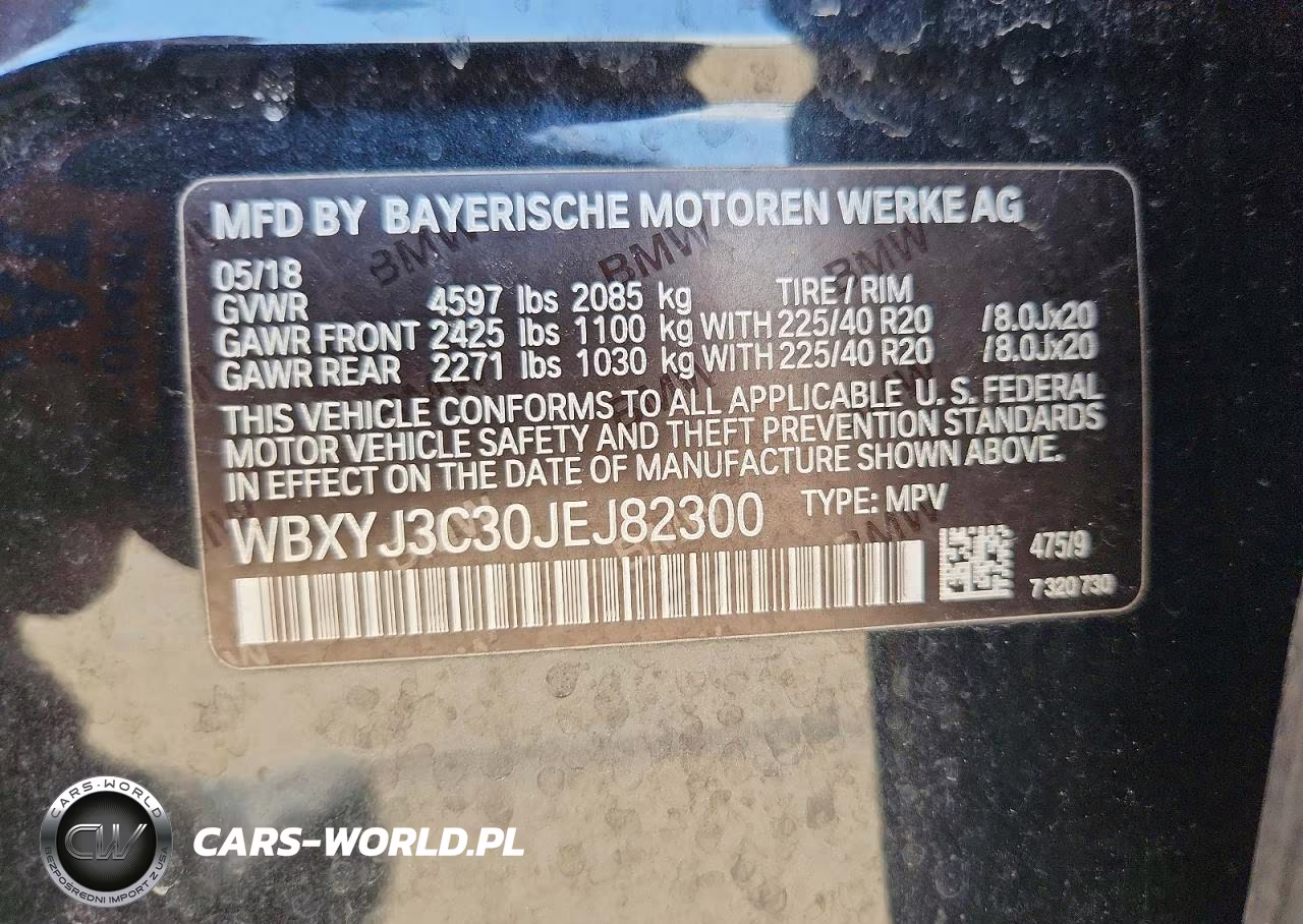 2018 BMW X2 Sdrive28I VIN:WBXYJ3C30JEJ82300 - 13